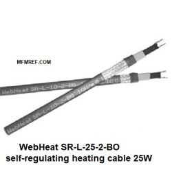 25W WebHeat SR-L-25-2-BO cavo scaldante autoregolante 5Mtr