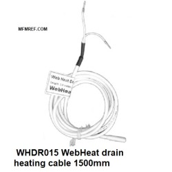 WHDR015 WebHeat afvoerverwarmingskabel Verwarmde lengte 1500mm