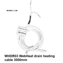 WHDR03 WebHeat drain heating cable Heated length: 3000mm