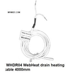 WHDR04 WebHeat drenar cabo de aquecimento Comprimento aquecido 4000 mm