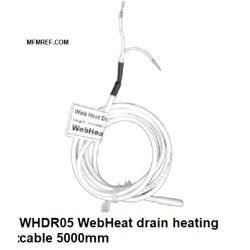 WHDR05 WebHeat cable calefactor de drenaje Longitud calentada: 5000 mm