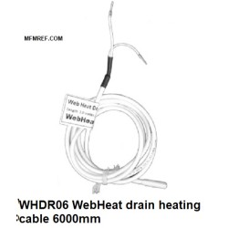 WHDR06 WebHeat afvoerverwarmingskabel Verwarmd lengte  : 6000 mm