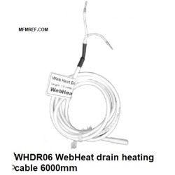 WebHeat WHDR06 égoutter le câble chauffant Longueur chauffée: 6000 mm