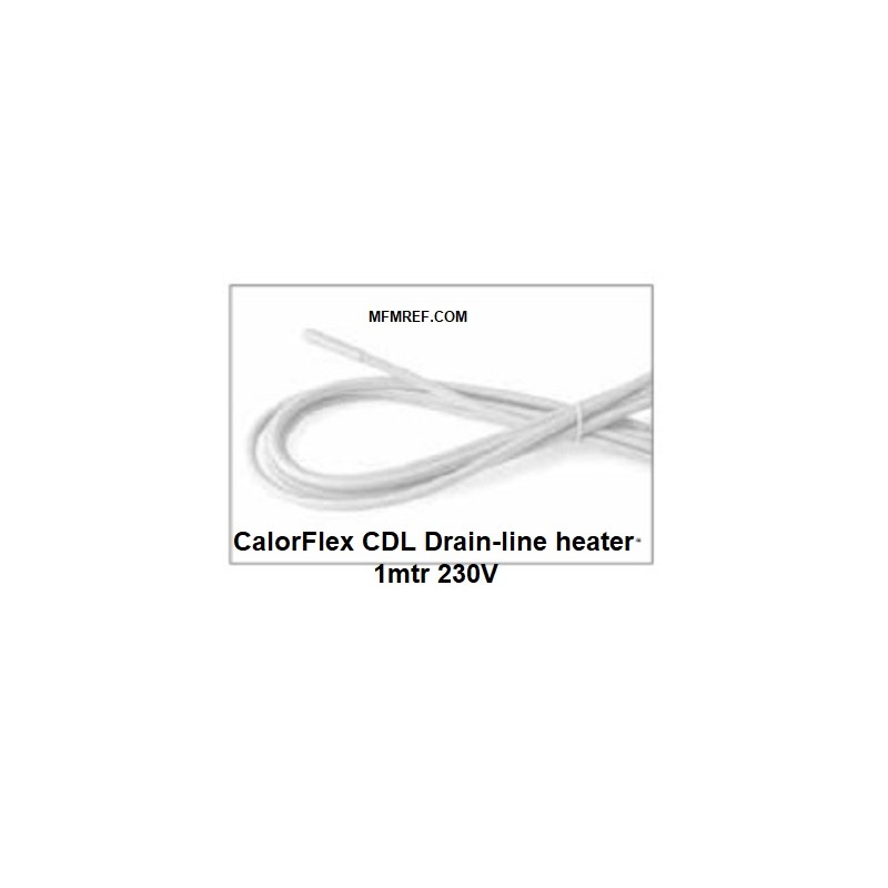 DCL flexibele Afvoerleiding verwarmer 1mtr 230V Merk CalorFlex Italië