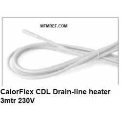 Aquecimento de degelo CalorFlex 3mtr. 230V drenagem de condensação