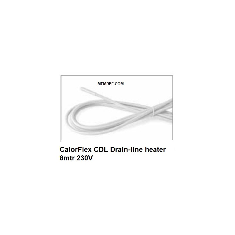 DCL flexibele Afvoerleiding verwarmer 8meter 230V Merk CalorFlex