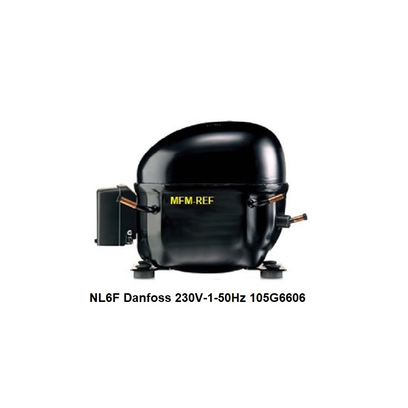 NL6F Danfoss hermético compressor 230V-1-50Hz - R134a. 105G6606