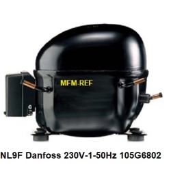 NL9F Danfoss hermetische compressor 230V-1-50Hz - R134a. 105G6802