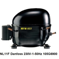 NL11F Danfoss hermético compressor 230V-1-50Hz - R134a. 105G6900