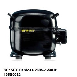 SC15FX Danfoss hermetik verdichter 230V-1-50Hz - R134a. 195B0052