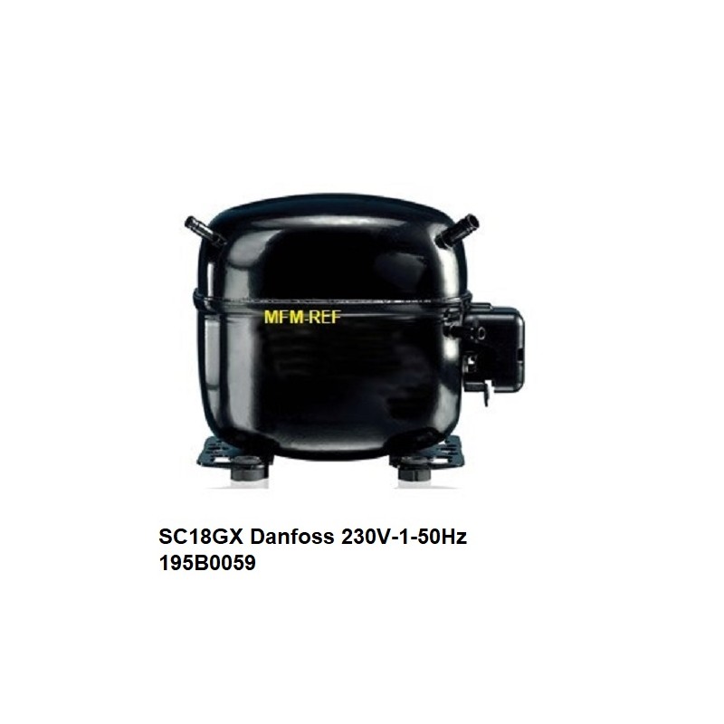 SC18GX Danfoss compressore ermetico 230V-1-50 Hz-R134a. 195B0059