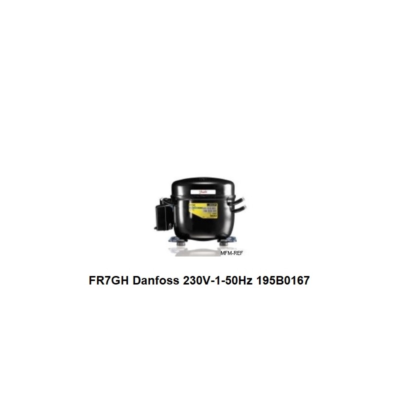 FR7GH Danfoss compresseur hermétique 230V-1-50Hz - R134a. 195B0167
