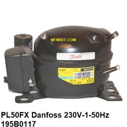 PL50FX Danfoss hermetic compressor 230V-1-50Hz - R134a. 195B0117