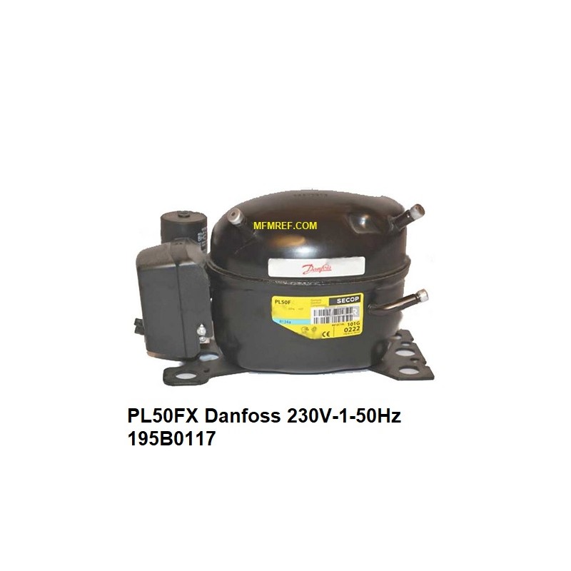 PL50FX Danfoss hermetic compressor 230V-1-50Hz - R134a. 195B0117