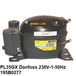 PL35GX Danfoss hermetik verdichter 230V-1-50Hz - R134a. 195B0277