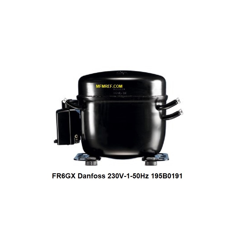 FR6GX Danfoss compresor hermético 230V-1-50Hz - R134a. 195B0191