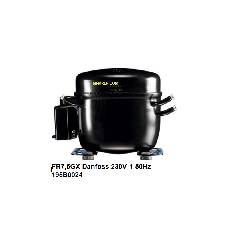 FR7,5GX Danfoss hermetic compressor 230V-1-50Hz - R134a. 195B0024