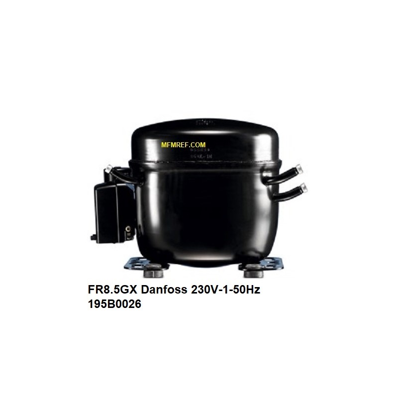 FR8.5GX Danfoss hermético compressor 230V-1-50Hz - R134a. 195B0026