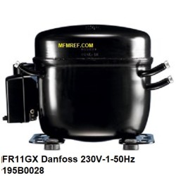 FR11GX Danfoss hermetik verdichter 230V-1-50Hz - R134a. 195B0028