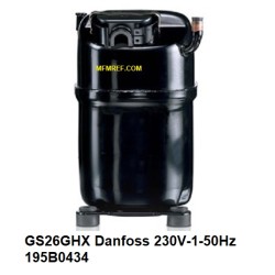 GS26GHX Danfoss hermetik verdichter 230V-1-50Hz - R134a. 195B0434