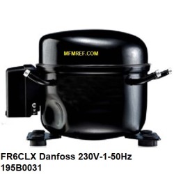 FR6CLX Danfoss hermetic compressor 230V-1-50Hz - R404A-R507. 195B0031