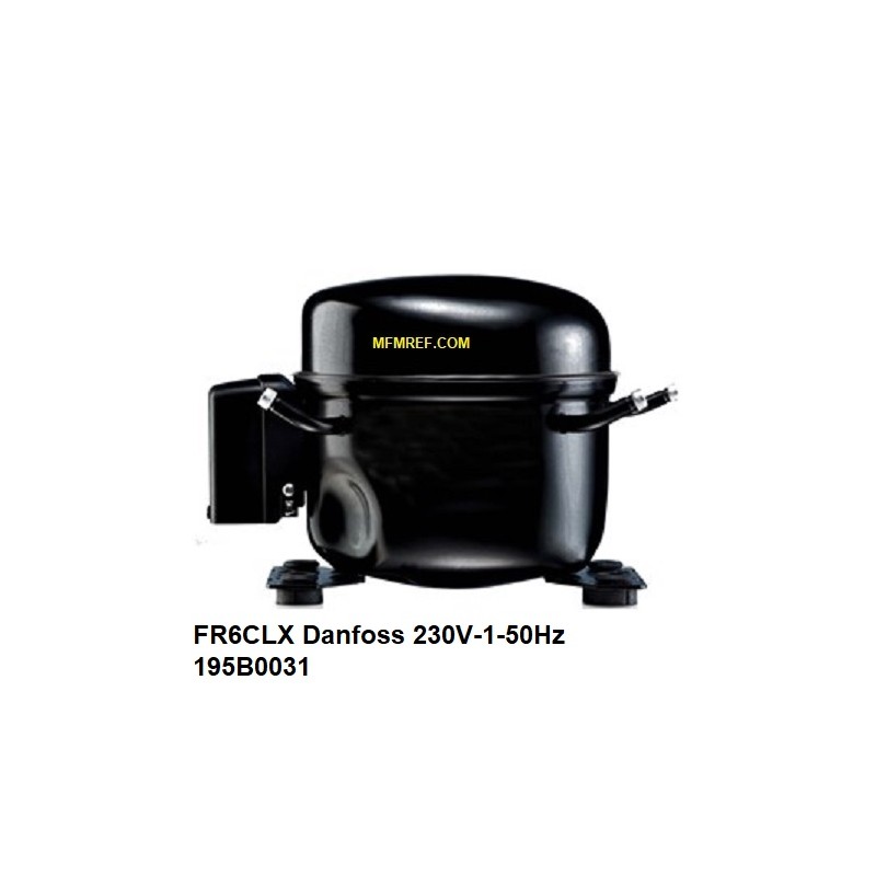 FR6CLX Danfoss compresor herméticor 230V-1-50Hz  R404A-R507. 195B0031
