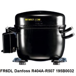 FR6DL Danfoss compresor hermético 230V-1-50Hz - R404A / R507. 195B0032