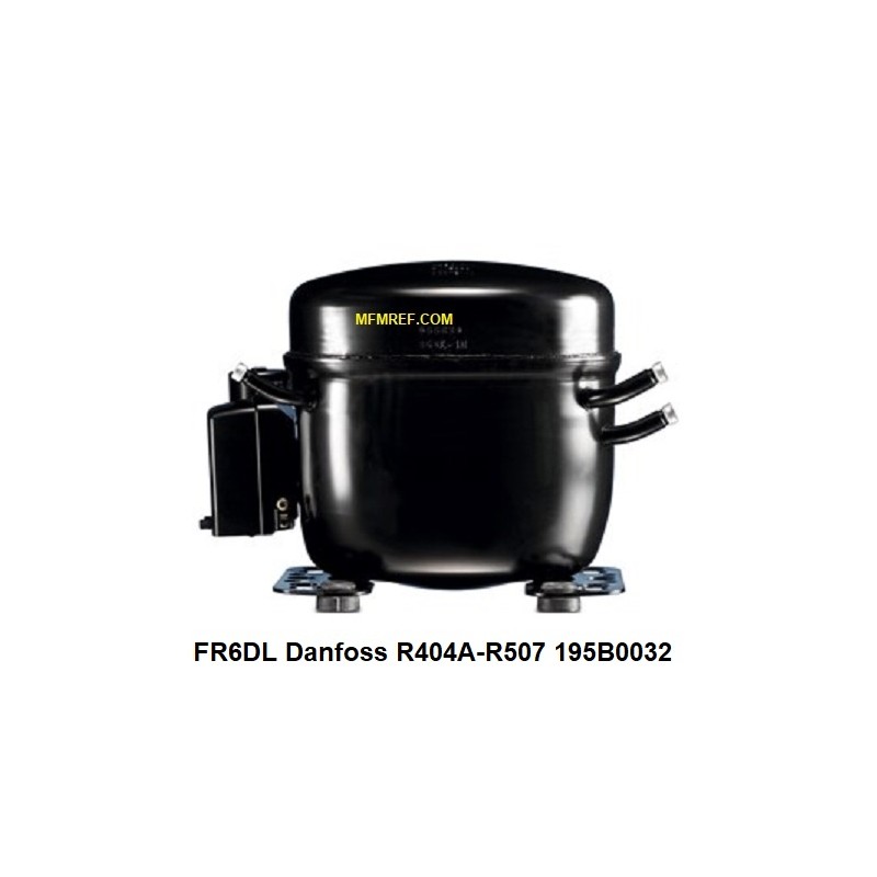 FR6DL Danfoss compresor hermético 230V-1-50Hz - R404A / R507. 195B0032