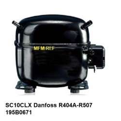 SC10CLX Danfoss compresor hermético 230V-1-50Hz  R404A -R507. 195B0671