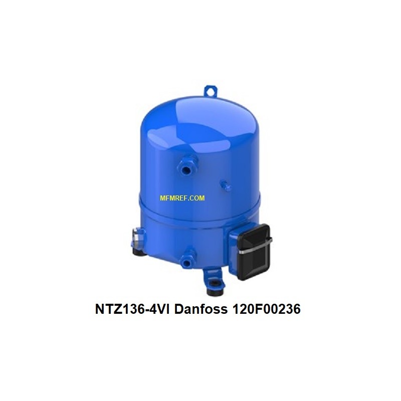 NTZ136-4VI Danfoss hermetic compressor 400V R452A-R404A-R507 120F00236