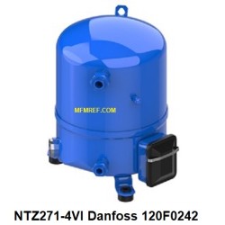 NTZ271-4VI Danfoss hermetic compressor 400V R452A-R404A-R507 120F0242