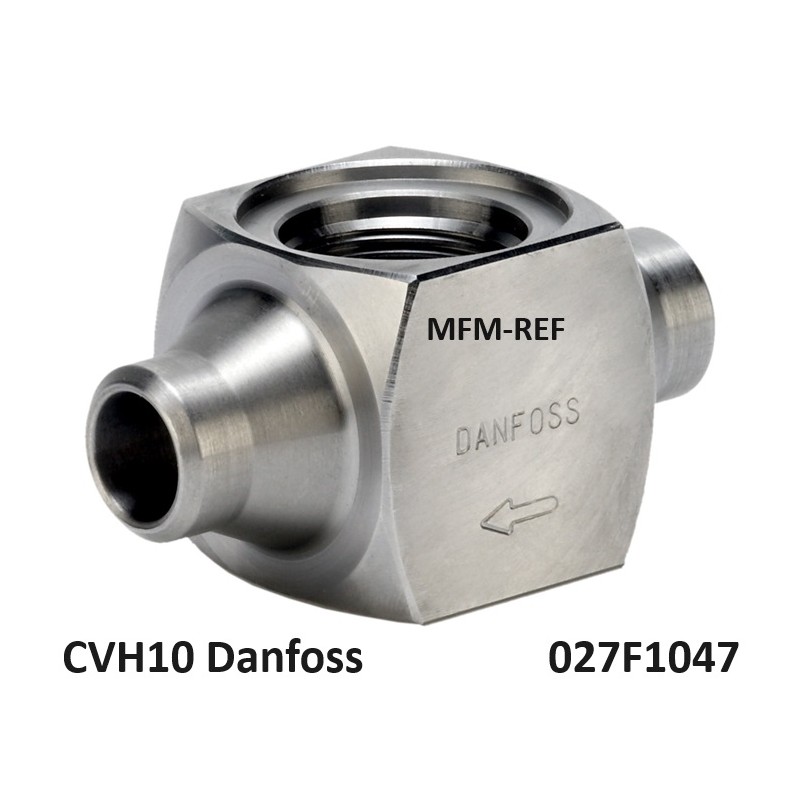 CVH10 Danfoss behuizing voor regelventielen Ø12.7 / Ø18mm, Las/Soldeer 027F1047