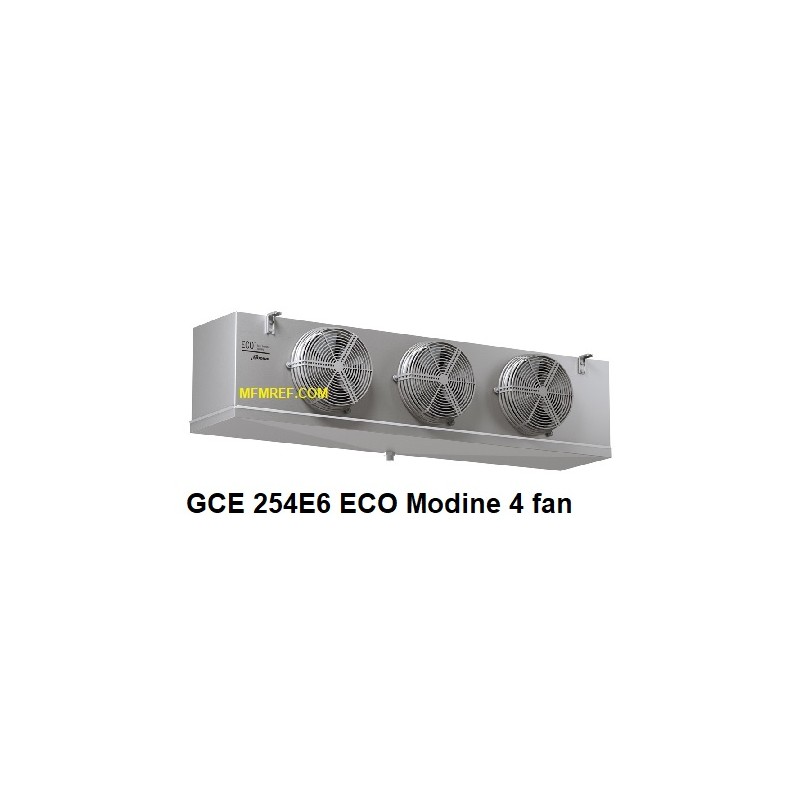 Modine GCE 254E6 ECO air cooler fin spacing: 6 mm before Luvata
