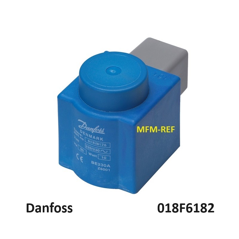 Danfoss 24V spoel voor EVR magneet afsluiter met DIN plug 018F6182