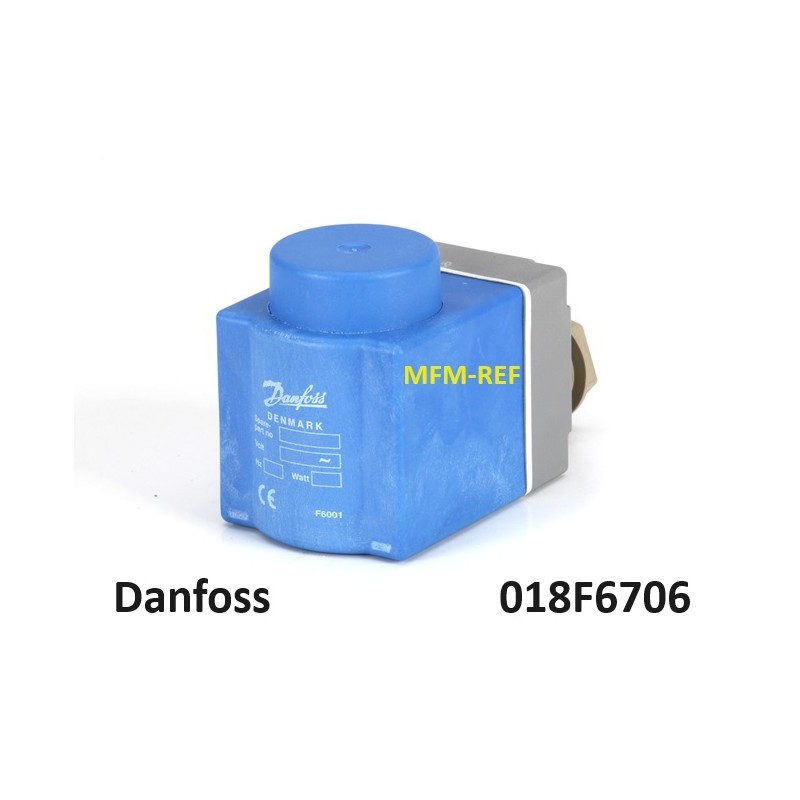 12V Danfoss bobina para válvula  solenoide EVR con caja IP67 018F6706