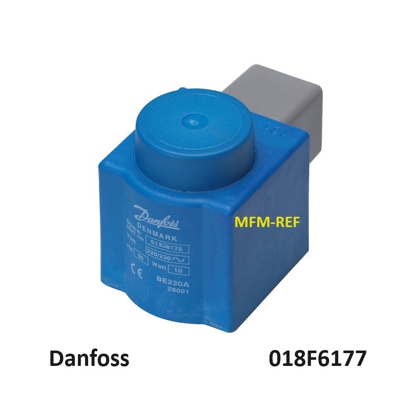240V Danfoss coil EVR solenoid valve with DIN plugs 018F6177