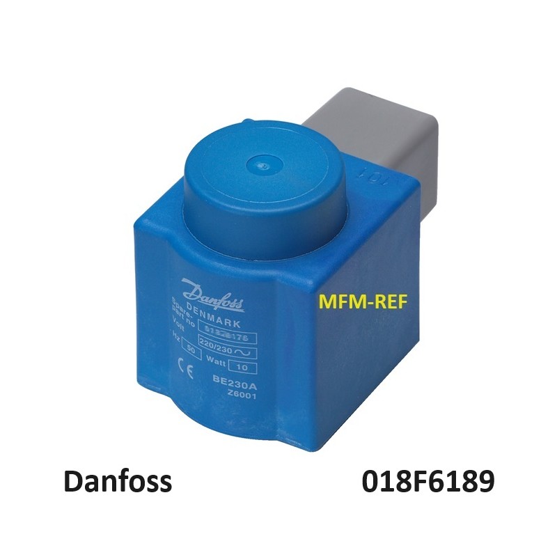 220V Danfoss coil for EVR solenoid valve with DIN plug 018F6189