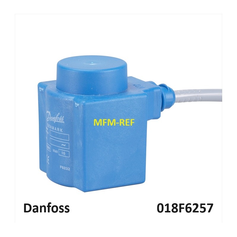 Danfoss 24V bobina parar EVR válvula solenóide 1mtr cabo 018F6257