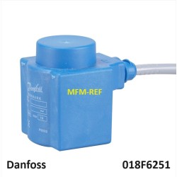 220-230V Danfoss bobina válvula de solenoide EVR 1mtr 018F6251