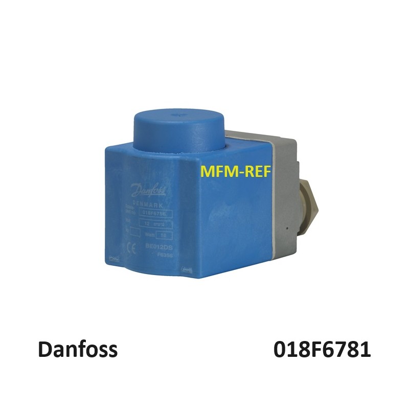 Danfoss 230V 18W DIN plug coil for DC 018F6781