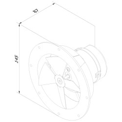 CopreL MAP12ABB moteur de ventilateur 10 Watt  230V-50/60Hz 2500T