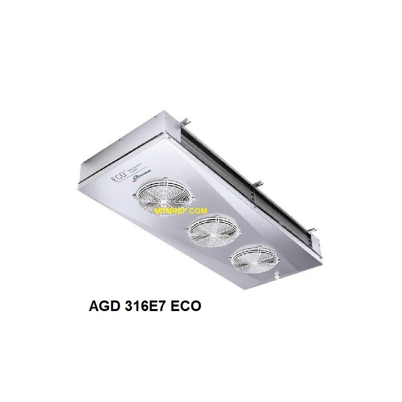 AGD 316E7 ECO enfriador de aire de doble banda 7mm sans dégivrage