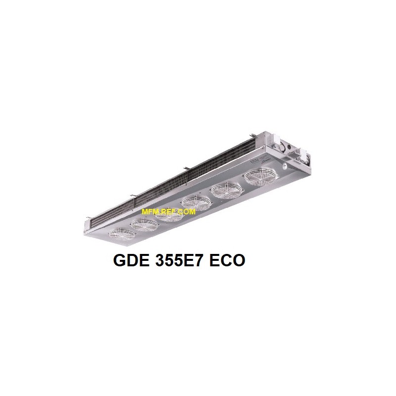 ECO: GDE 355F7 enfriador de aire de doble banda espaciamiento Fin: 7 mm