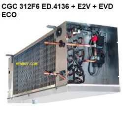 CGC 312F6 ED.4136 + E2V + EVD ECO air cooler 6mm with defrost