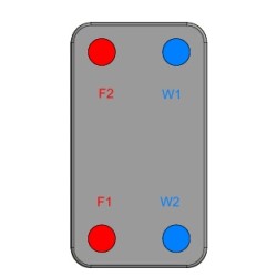 ONDA Échangeurs de chaleur à plaques brasées S06H-10 Code X006010AA20008