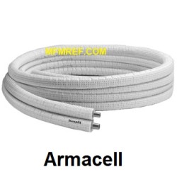 1/4x3/8 Armacell DZC-061088 double tube Insulated cooling pipe set 25m