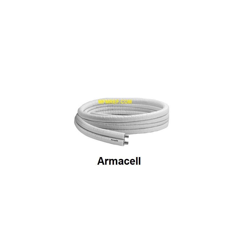 1/4x1/2 Armacell DZC-061288 double tube Insulated cooling pipe set 25m