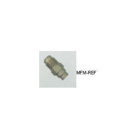 A-31720 Refco Schräder valves, Schräder x soudure, pour tuyau  3/16, 1/4, 3/8 Ø