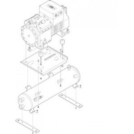 327301-01 Trilhos de montagem para baixo para Bitzer K033N(B) K073H(B)