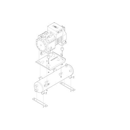 327301-10 Trilhos de montagem acima para Bitzer reservatório de fluido